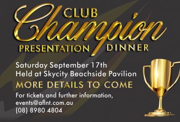 Club Champion Presentation Dinner 2016