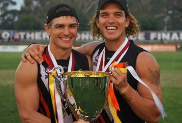 Jarred and Cam Ilett with the 2011 Premiership