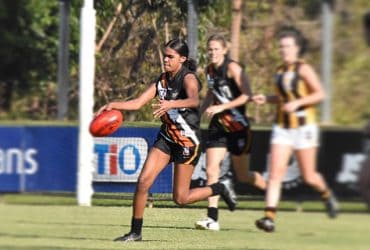 Janet Baird in action for NT Thunder