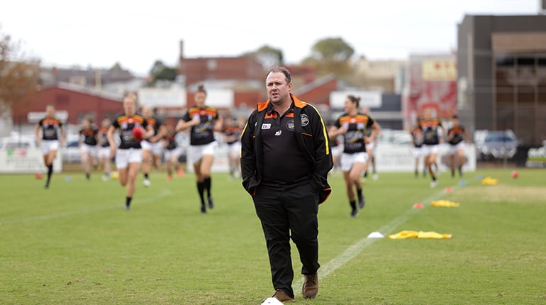 Andrew Hodges at a VFLW game